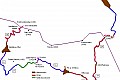własnoręczna mapa całej trasy