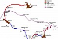 własnoręczna mapa całej trasy