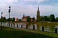 Ścieżka wzdłuż Odry z widokiem na Ostrów Tumski