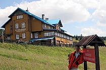 Schronisko na Śnieżniku - tu kończy się szlak rowerowy