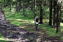 Karolina Kozela na trasie wyścigu