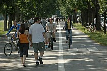 Ścieżka pieszo-rowerowa przy Błoniach