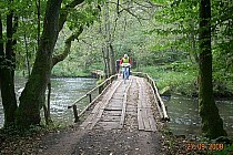 Mostek na rzece Łupawa.