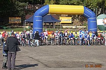 Start do I Rodzinnego Maratonu Rowerowego w Bytowie.