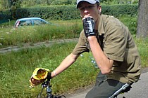 Nie było czasu żeby spokojnie zjeść :) Wyjazd z Sulechowa w strone Skąpe.