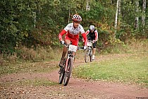 Adrian Brzózka na ostatnich metrach wyścigu./ fot Marek