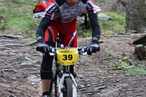 Adam Drahan na trasie Maratonu Ducha Gór