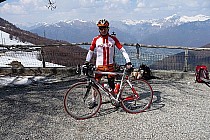 Po zdobyciu jednego z 1000 wjazdów kolarskich B.I.G-Challenge - Passo di Neggia (1.395 mnpm) w Szwajcarii