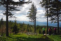 Panorama Karkonoszy z Wołka