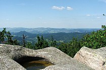 Widok z Ostrej Małej na Góry Sokole