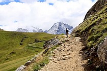 Pierwsza szutrowa ścieżka w lewo z przełęczy