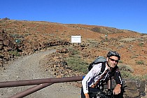 Szlaban przy szlaku prowadzącym na Montana Blanca