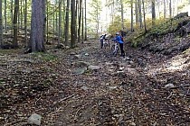 Podjazd na Wielki Jawornik