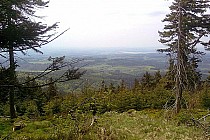 Widok z Orlicy na czeską stronę