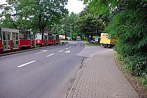 Skrzyżowanie w Chebziu (jedziemy jak DHL)