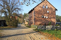 Budynek dawnej stacji kolejowej w Soszycy.