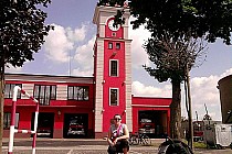 Zabytkowy budynek straży pożarnej we Wrace