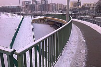 Estakady dla rowerzystów na wężle Trasa Siekierkowska / Wał Miedzeszyński