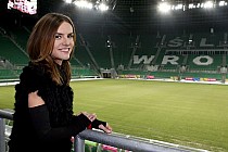 Maja Włoszczowska na nowym stadionie wrocławskim / fot.K.Ziółkowski