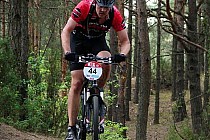 Rafał Doboszyński na jednym z podjazdów.