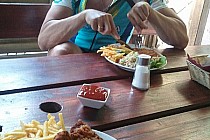 Na reszcie ciepły obiad!!!!