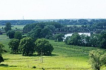 Most kolejowy w Czernicy - widok z wieży w Kotowicach