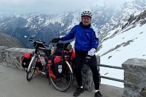 Na przełęczy Passo dello Stelvio, gotowy do zjazdu