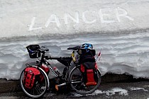 Podczas podjazdu na Passo dello Stelvio.