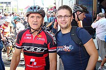 Ja i Ryszard Szurkowski podczas otwarcia Mostu Rędzińskiego