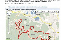 Widok trasy rowerowej w jednej z poprzednich wersji serwisu