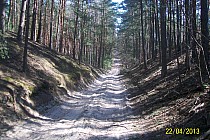 jedna z niewielu górek ,żeby zjechać trza pedałować!