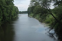 Przewóz. Tu kończy się Szlak Bursztynowy i kończy się kanał a zaczyna jezioro Gopło.