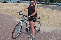 Początek trasy. Marina w Ślesinie.