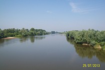 San widok z mostu w Zarzeczu