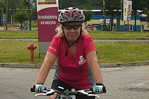 Ania Zawadzka już na mecie w dobrym humorze