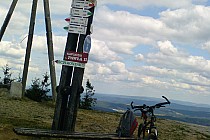 mtb szlakami beskidu niskiego i sadeckiego 15.08.2013r./na szczycie jaworzyny krynickiej
