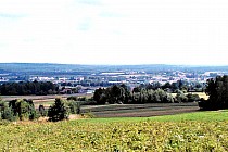 Widok z miejscowości Gliniany Las