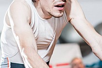 Łukasz w potówce marki Brubeck - druga skóra