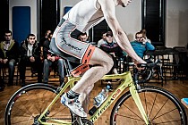 Łukasz Klimaszewski w trakcie wyścigu