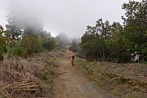 Początek podjazdu, jeszcze poniżej chmur