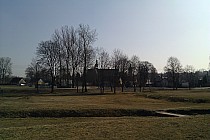 Widok na opactwo Cystersów w Wąchocku