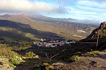 Widok na drogę z Santiago del Teide w kierunku Masca.