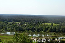 widok w stronę Stalowej Woli
przy przejrzystym powietrzu widać i kominy i budynki