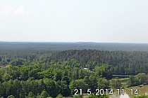 widok w kierunku Gór Świętokrzyskich