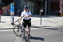 nawet policja na rowerach