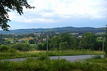 Pasmo Brzanki (534 m n.p.m.) Widok z Jodłówki Tuchowskiej.