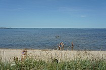 plaża na trasie dla ochłody jak gorąco