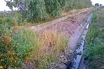 Kanał ściekowy  na polach irygacyjnych (już nieczynny)