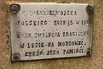 tablica nagrobna co prawda informuje nas ,że poległ we wsi Mordownia. Tak bowiem wtedy nazywała się ta miejscowość