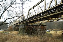 Most na Odrze w Kotowicach - między starorzeczem, a Odrą